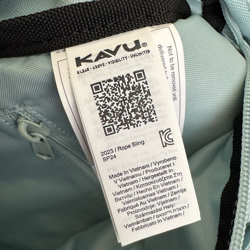 NWT KAVU Cool Aqua Rope Sling Backpack - Picture 11 of 11